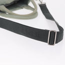 PRADA Reversible Hand Bag Nylon 2way Gray Silver Auth hk4227-10