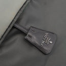 PRADA Reversible Hand Bag Nylon 2way Gray Silver Auth hk4227-22