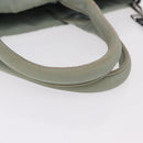 PRADA Reversible Hand Bag Nylon 2way Gray Silver Auth hk4227-7