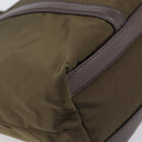 PRADA Tote Bag Nylon Green Gold Auth hk4229-18