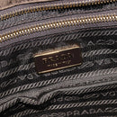 PRADA Tote Bag Nylon Green Gold Auth hk4229-22