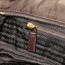 PRADA Tote Bag Nylon Green Gold Auth hk4229-25