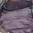 PRADA Tote Bag Nylon 2way Bordeaux Gold Auth hk4230-11