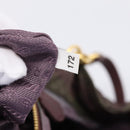 PRADA Tote Bag Nylon 2way Bordeaux Gold Auth hk4230-12