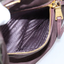 PRADA Tote Bag Nylon 2way Bordeaux Gold Auth hk4230-25