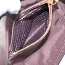 PRADA Tote Bag Nylon 2way Bordeaux Gold Auth hk4230-26