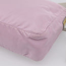 PRADA Shoulder Bag Nylon Pink Silver Auth hk4231-12