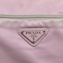 PRADA Shoulder Bag Nylon Pink Silver Auth hk4231-14