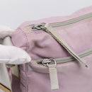 PRADA Shoulder Bag Nylon Pink Silver Auth hk4231-15