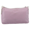 PRADA Shoulder Bag Nylon Pink Silver Auth hk4231-3