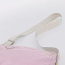 PRADA Shoulder Bag Nylon Pink Silver Auth hk4231-8