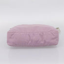 PRADA Shoulder Bag Nylon Pink Silver Auth hk4231-9