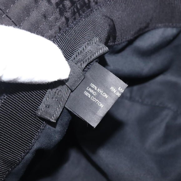 PRADA Bucket Hat Nylon L Black Auth hk4232V