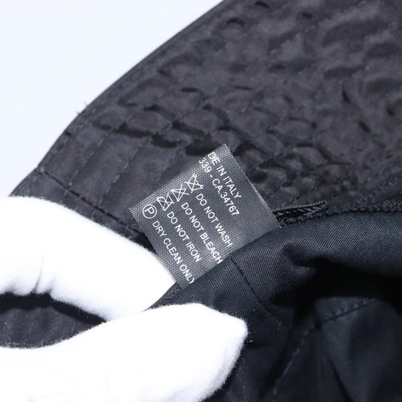 PRADA Bucket Hat Nylon L Black Auth hk4232V
