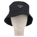 PRADA Bucket Hat Nylon L Black Auth hk4232V-13