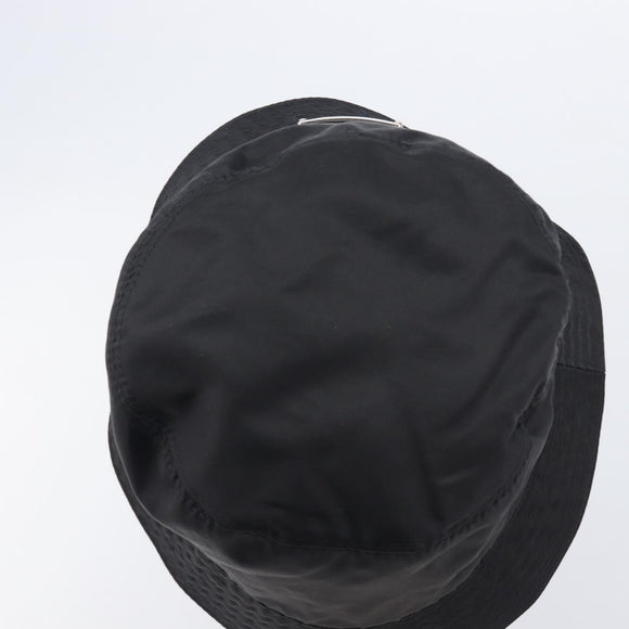PRADA Bucket Hat Nylon L Black Auth hk4232V