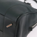 LOEWE Amazona 75 Hand Bag Leather 2way Green Silver Auth hk4235V-13