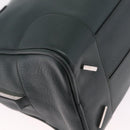 LOEWE Amazona 75 Hand Bag Leather 2way Green Silver Auth hk4235V-14