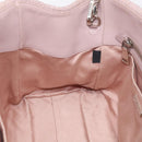 Miu Miu Matelasse Hand Bag Leather 2way Pink Silver Auth hk4236-23