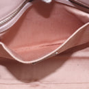 Miu Miu Matelasse Hand Bag Leather 2way Pink Silver Auth hk4236-24