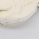 BVLGARI Shoulder Bag Leather White Gold Auth hk4239A-12