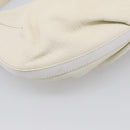 BVLGARI Shoulder Bag Leather White Gold Auth hk4239A-13