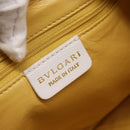 BVLGARI Shoulder Bag Leather White Gold Auth hk4239A-15