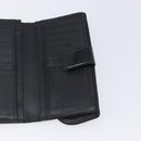 Christian Dior Trotter Canvas Saddle Long Wallet Black Silver Auth hk4241-17