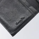 Christian Dior Trotter Canvas Saddle Long Wallet Black Silver Auth hk4241-19