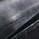 Christian Dior Trotter Canvas Saddle Long Wallet Black Silver Auth hk4241-26