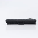 Christian Dior Trotter Canvas Saddle Long Wallet Black Silver Auth hk4241-6