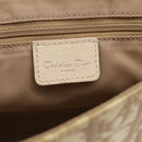 Christian Dior Trotter Canvas Shoulder Bag PVC Beige Silver Auth hk4243A-17