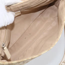 Christian Dior Trotter Canvas Shoulder Bag PVC Beige Silver Auth hk4243A-18
