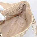 Christian Dior Trotter Canvas Shoulder Bag PVC Beige Silver Auth hk4243A-19