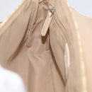 Christian Dior Trotter Canvas Shoulder Bag PVC Beige Silver Auth hk4243A-20