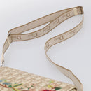 Christian Dior Trotter Canvas Shoulder Bag PVC Beige Silver Auth hk4243A-8