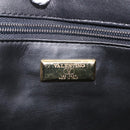 Valentino Chain Tote Bag Leather 2way Black Gold Auth hk4248A-15