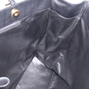 Valentino Chain Tote Bag Leather 2way Black Gold Auth hk4248A-17