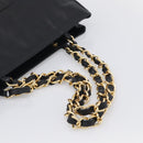 Valentino Chain Tote Bag Leather 2way Black Gold Auth hk4248A-7