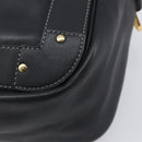 Chloe Eden Shoulder Bag Leather Black Gold Auth hk4249A-12