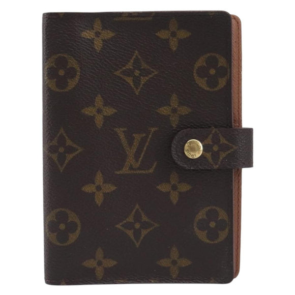 LOUIS VUITTON Monogram Agenda PM Day Planner Cover R20005 LV Auth hk4250