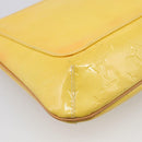 LOUIS VUITTON Vernis Thompson Street Bag Lime Yellow M91071 LV Auth hk4251-13