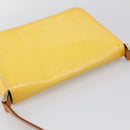 LOUIS VUITTON Vernis Thompson Street Bag Lime Yellow M91071 LV Auth hk4251-6