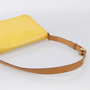 LOUIS VUITTON Vernis Thompson Street Bag Lime Yellow M91071 LV Auth hk4251-7