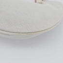 FENDI Mamma Baguette Shoulder Bag Cotton Jersey Light Blue Silver Auth hk4252A-12