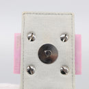 FENDI Mamma Baguette Shoulder Bag Cotton Jersey Light Blue Silver Auth hk4252A-17