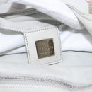 FENDI Mamma Baguette Shoulder Bag Cotton Jersey Light Blue Silver Auth hk4252A-18