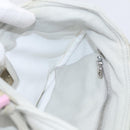 FENDI Mamma Baguette Shoulder Bag Cotton Jersey Light Blue Silver Auth hk4252A-20