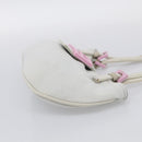 FENDI Mamma Baguette Shoulder Bag Cotton Jersey Light Blue Silver Auth hk4252A-5