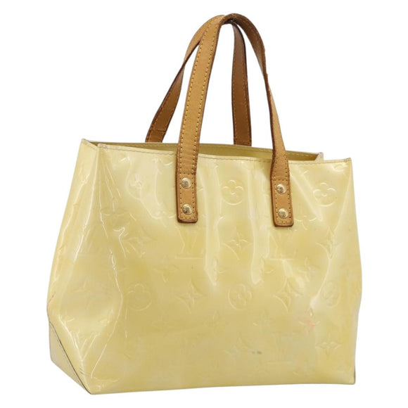 LOUIS VUITTON Monogram Vernis Reade PM Hand Bag Gris M91145 LV Auth hk4253